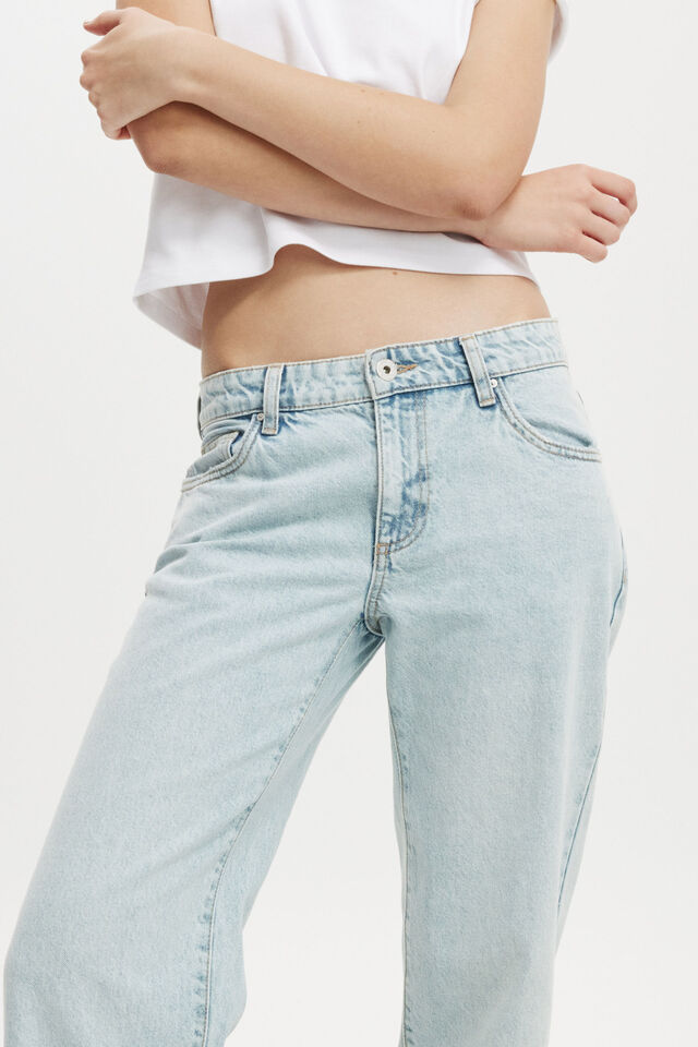 Low Rise Straight Jean Asia Fit, PALM BLUE