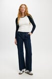 Seam Wide Jean, RINSE BLUE - alternate image 1