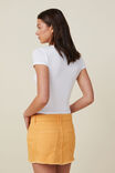 Denim Low Rise Mini Skirt, SOFT ORANGE - alternate image 3