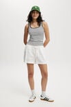 Byron Scoop Tank, SIM STRIPE WHITE/BLACK - alternate image 2