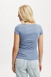 Byron Square Neck Short Sleeve, ELEMENTAL BLUE - alternate image 3