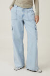 Relaxed Cargo Jean, CRYSTAL BLUE - alternate image 4