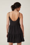 Summer Tiered Mini Dress, BLACK - alternate image 3