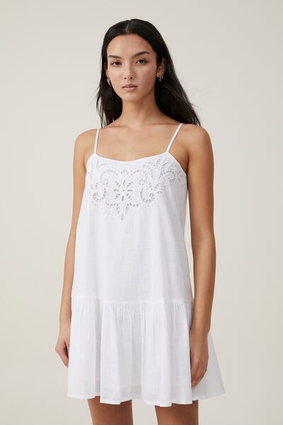 Brodie Mini Dress, WHITE