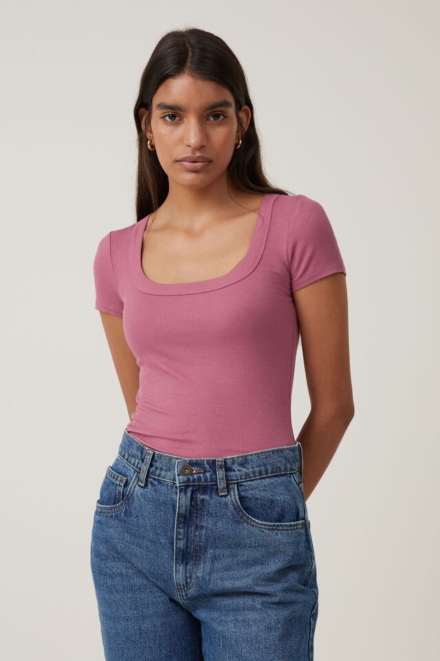 Button Front Scoop Neck Top – Girl Intuitive