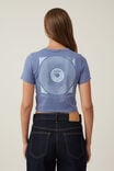 Crop Fit Graphic Tee, BOOTSCOOTIN RECORDS/ELEMENTAL BLUE - alternate image 3