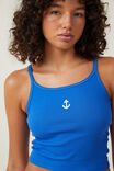 Racer Back Graphic Cami, ANCHOR/PACIFIC BLUE - alternate image 4