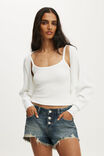 Everfine Shrug Cardi, WHITE - example image 1