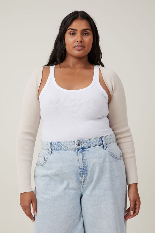 Fitted Summer Shrug, STONE