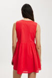 Casey Cutwork Mini Dress, SUMMER RED - alternate image 3