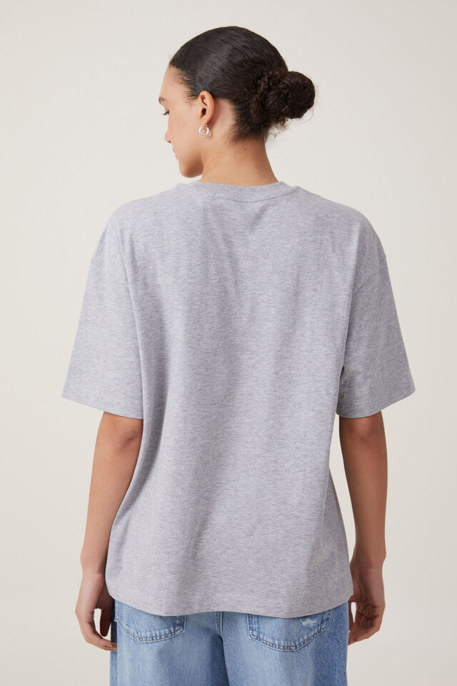 The Premium Boxy Graphic Tee, SAPPHIRE SANDS/WINTER GREY MARLE