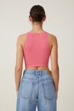 Seamless Benni High Neck Tank, DAHLIA PINK - alternate image 3