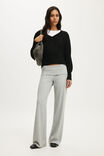 Softest Luxe Cinched V Neck Knit, BLACK - example image 2