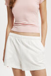 Classic Fleece Summer Sweat Short, WHITE - alternate image 4