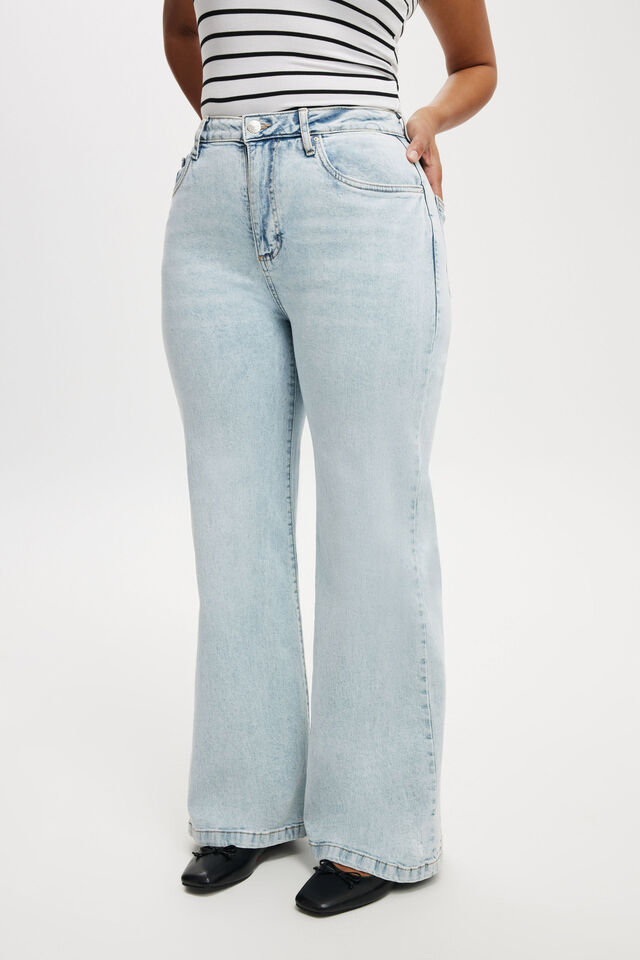Curvy Stretch Wide Jean, PALM BLUE
