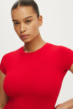 All Day Crew Tee, RED PETAL - example image 4
