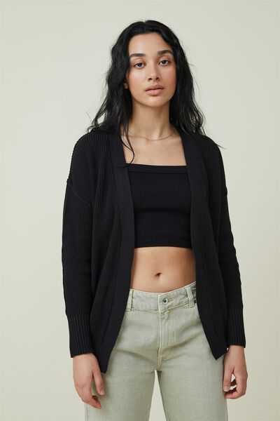 Everyday Boyfriend Cardi, BLACK