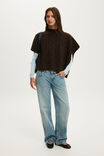 Cable Poncho, DARK OAK - example image 2