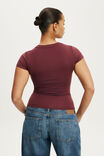 Hold Me Short Sleeve Crew Neck, SOUR CHERRY - example image 3