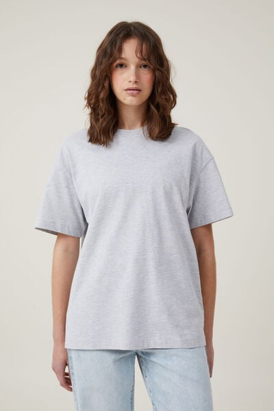 Camiseta - The Boxy Oversized Tee, GREY MARLE