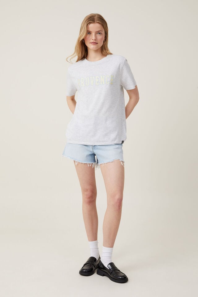 Regular Fit Graphic Tee, PROVENCE/SOFT GREY MARLE