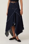 Harper Denim Midi Skirt, INDIGO - alternate image 4