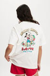 The Lcn Boxy Graphic Tee, LCN DIS MICKEY JAPANESE DRUMMER/VINTAGE WHITE - alternate image 3