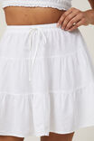 Haven Tiered Mini Skirt, WHITE - alternate image 4