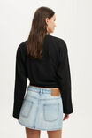 Original Denim Mini Skirt, LAUREL BLUE - example image 3