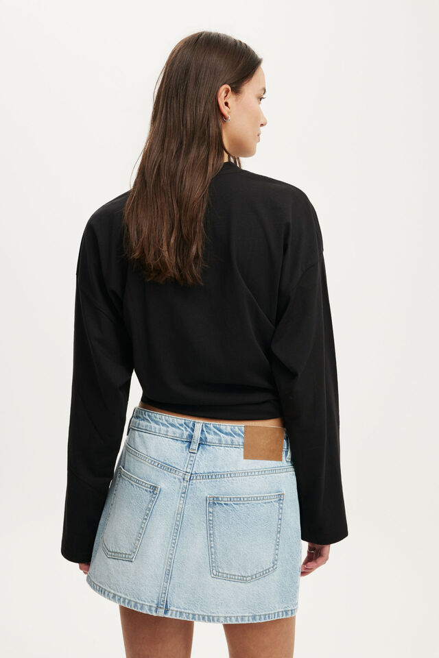 Original Denim Mini Skirt, LAUREL BLUE