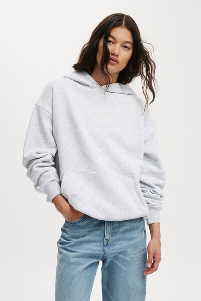 Classic Fleece Hoodie, SOFT GREY MARLE