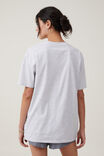 The Oversized Graphic Tee, BEVERLY HILLS/SOFT GREY MARLE - alternate image 3