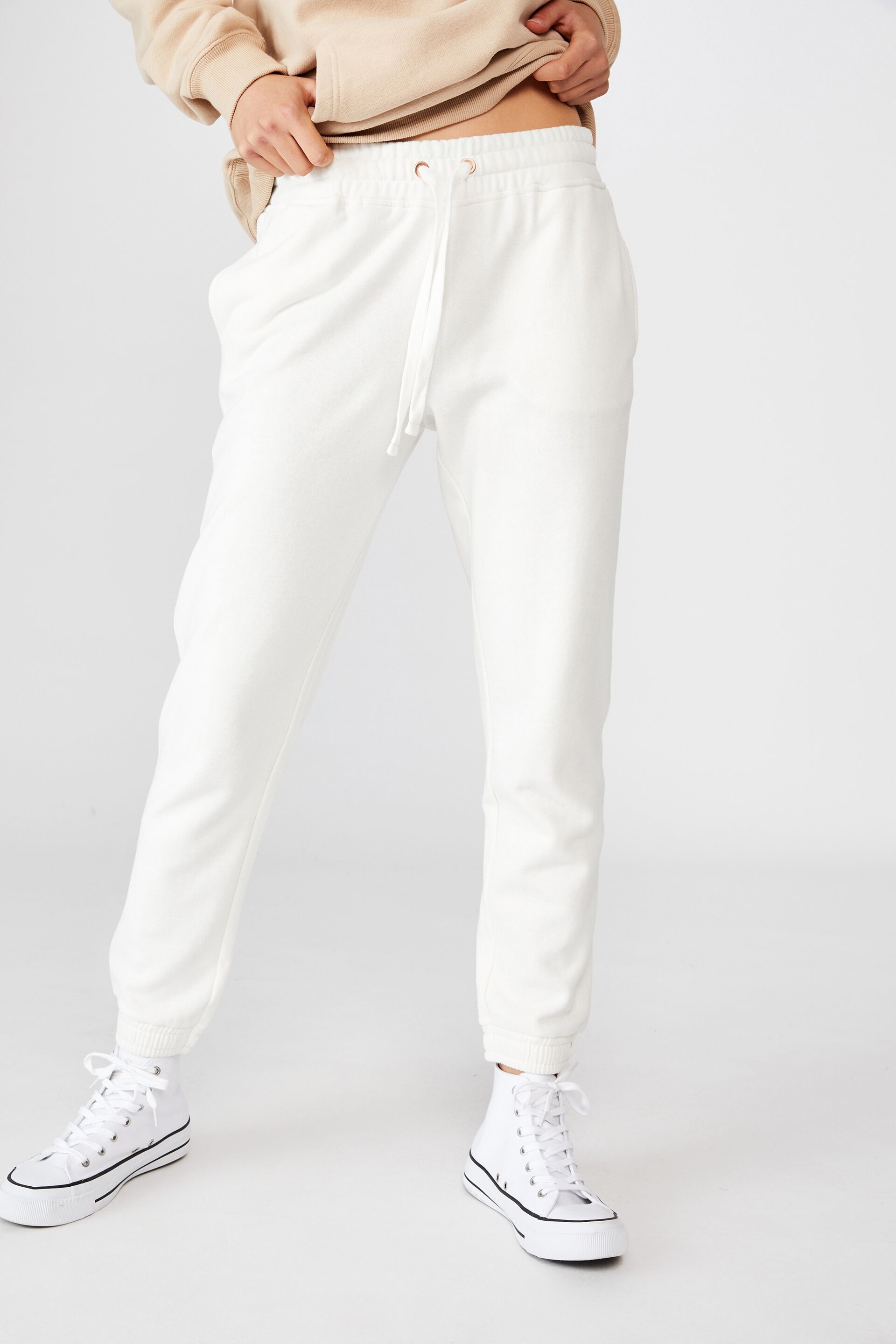 cotton jogging bottoms ladies