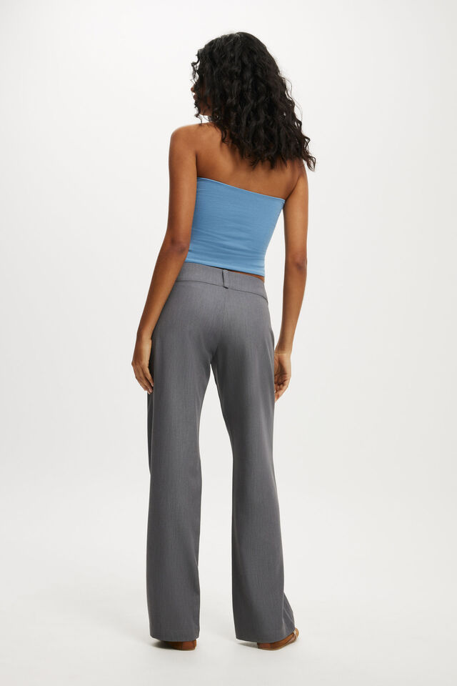 Lola Low Rise Suiting Pant, GREY MARLE