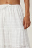 Tilly Tiered Maxi Skirt, WHITE - alternate image 3