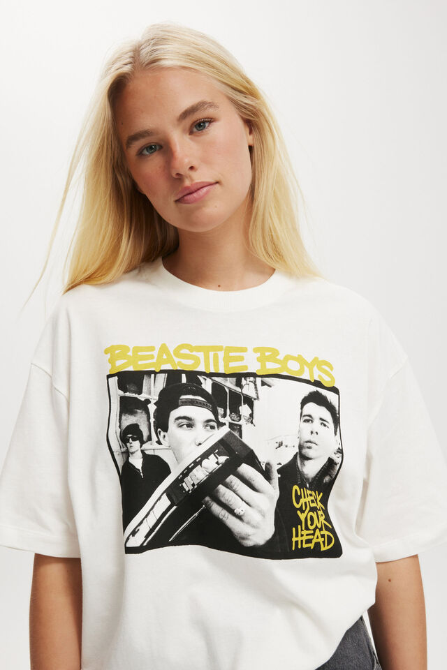 Beastie Boys Boxy Graphic Tee, LCN BR BEASTIE BOYS CHECK YOUR HEAD/VINTAGE W