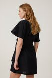 Vestido - Wrap Mini Dress, BLACK - vista alternativa 3