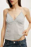 The Daydream Cami, MADI STRIPE WEATHERED BLUE - example image 4
