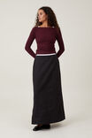 Zimi Panel Maxi Skirt, BLACK - alternate image 1