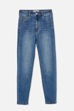 High Rise Cropped Skinny Jean, COOGEE BLUE