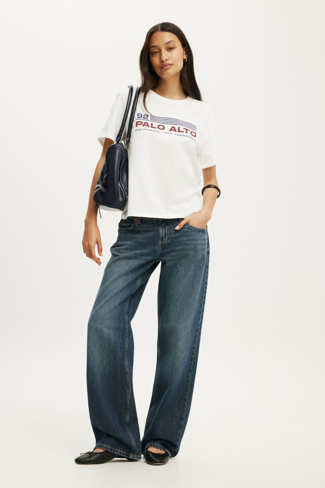 The Off Duty Graphic Tee, PALO ALTO/ VINTAGE WHITE
