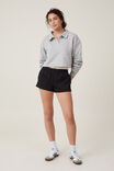 Classic Fleece Collared Sweatshirt, GREY MARLE - alternate image 2