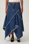 Harper Denim Midi Skirt, BOTTLE BLUE - alternate image 4