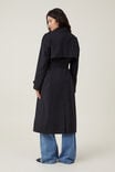 Casaco - Lottie Trench Coat, BLACK - vista alternativa 3