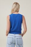 Colete - Fine Gauge Knit Button Vest, RICH BLUE - vista alternativa 3