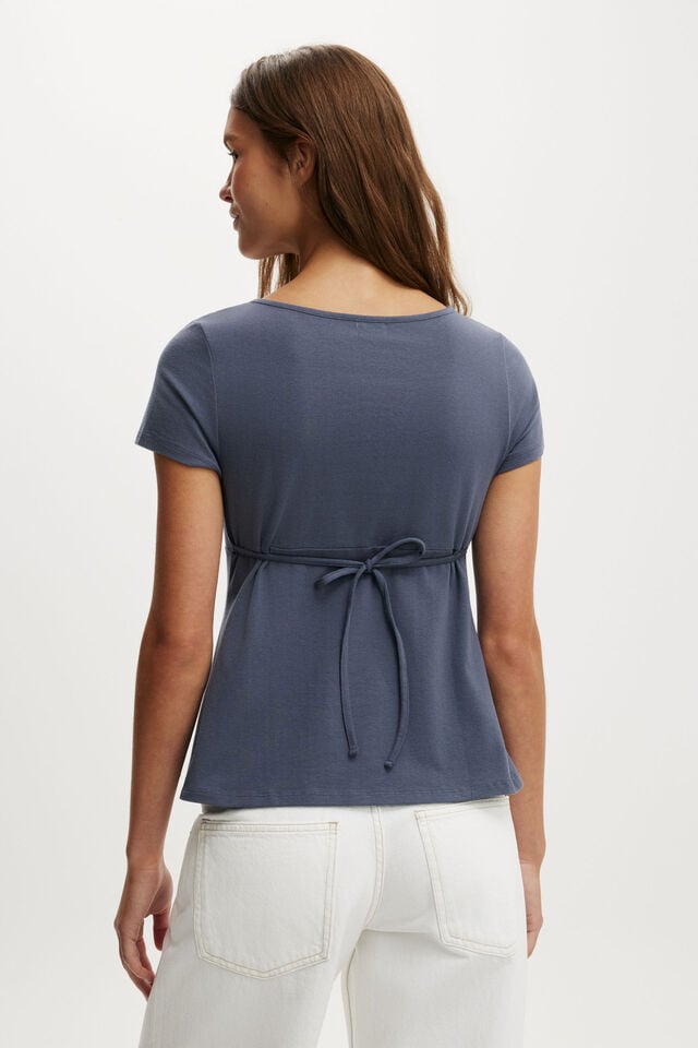 Lucy Babydoll Tee, COLLEGIATE NAVY