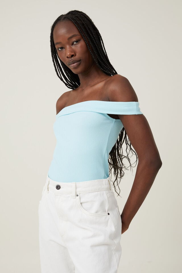 Mia Off The Shoulder Bodysuit, SEASPRAY