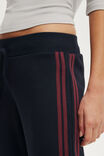 Capri Fleece Sweatpant, TOTAL ECLIPSE/SOUR CHERRY STRIPE - example image 3
