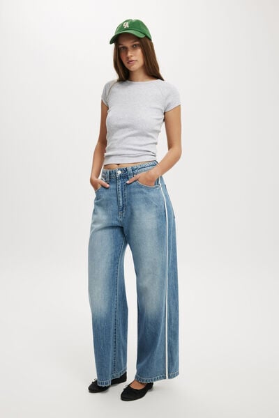 Super Baggy Jean, DREAM BLUE/STRIPE