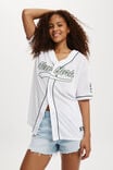 Jersey Graphic Baseball Shirt, NEW YORK/ WHITE - alternate image 1